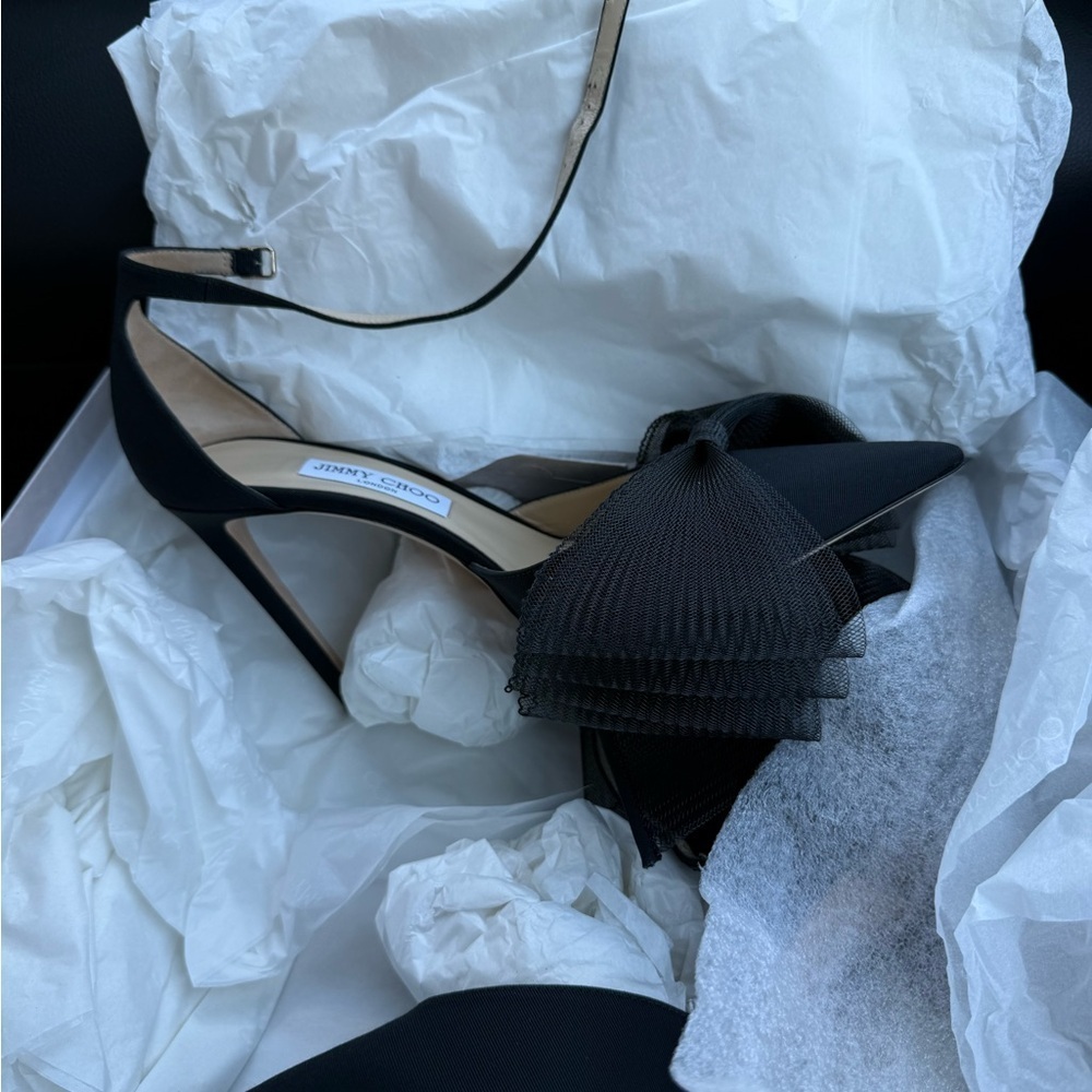 Jimmy Choo Avery 100: Gorgeous Bow Heel Sz 41.5 - Picture 4 of 5